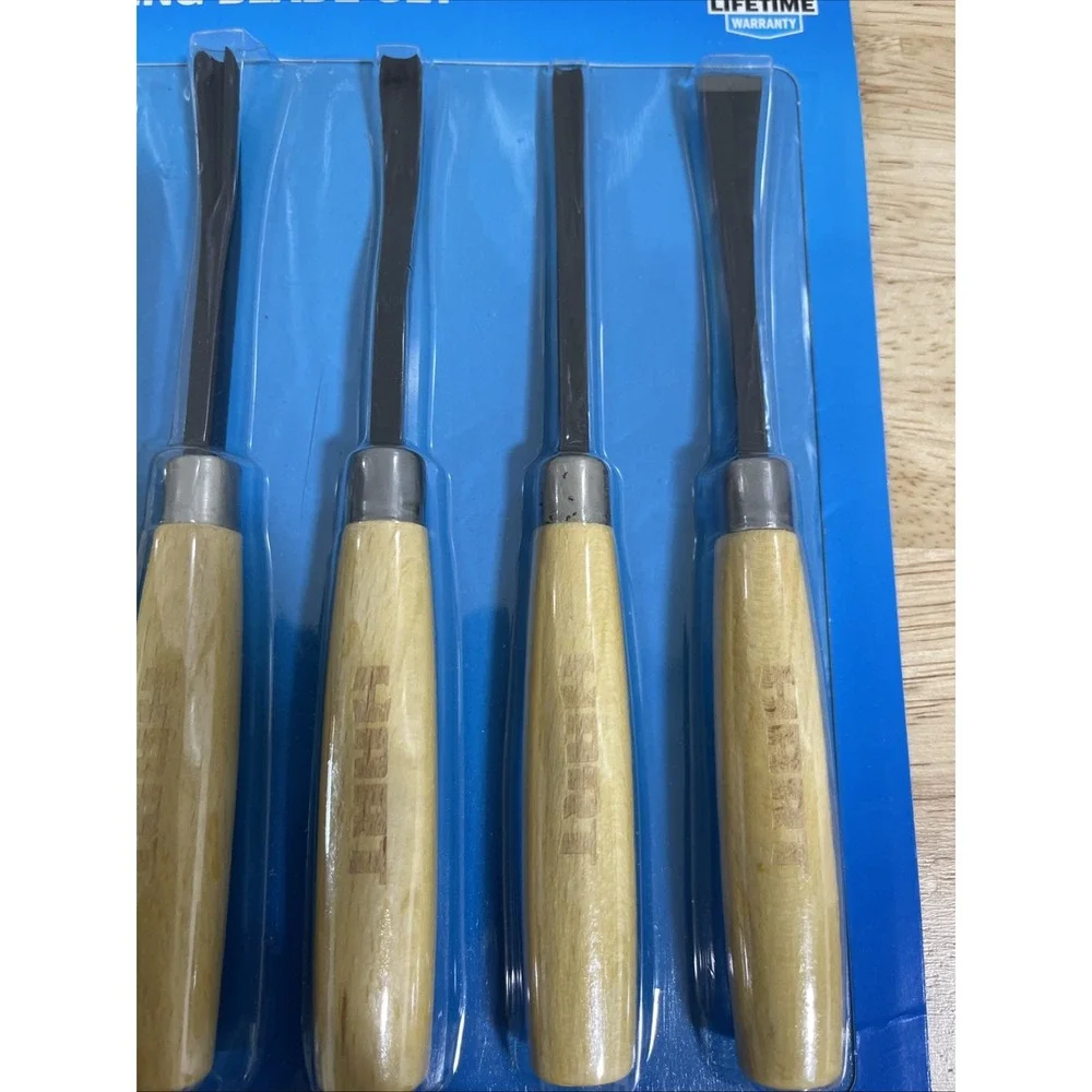 HART 6 piece Wood Carving Blade Set Tool Working